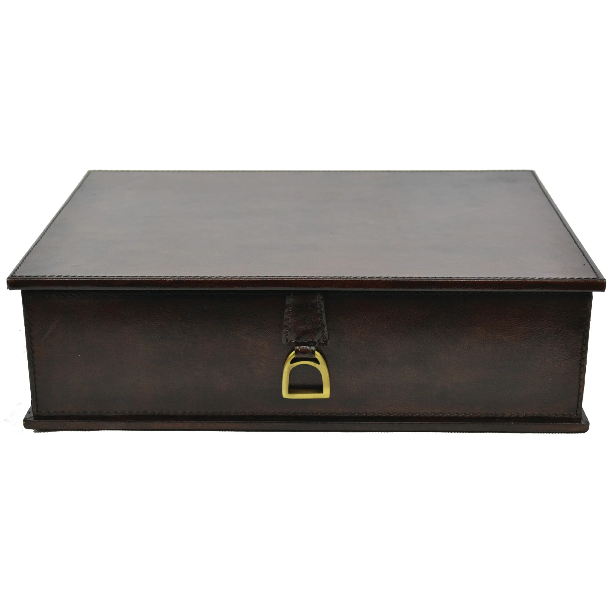 Leather Document Box with Stirrup