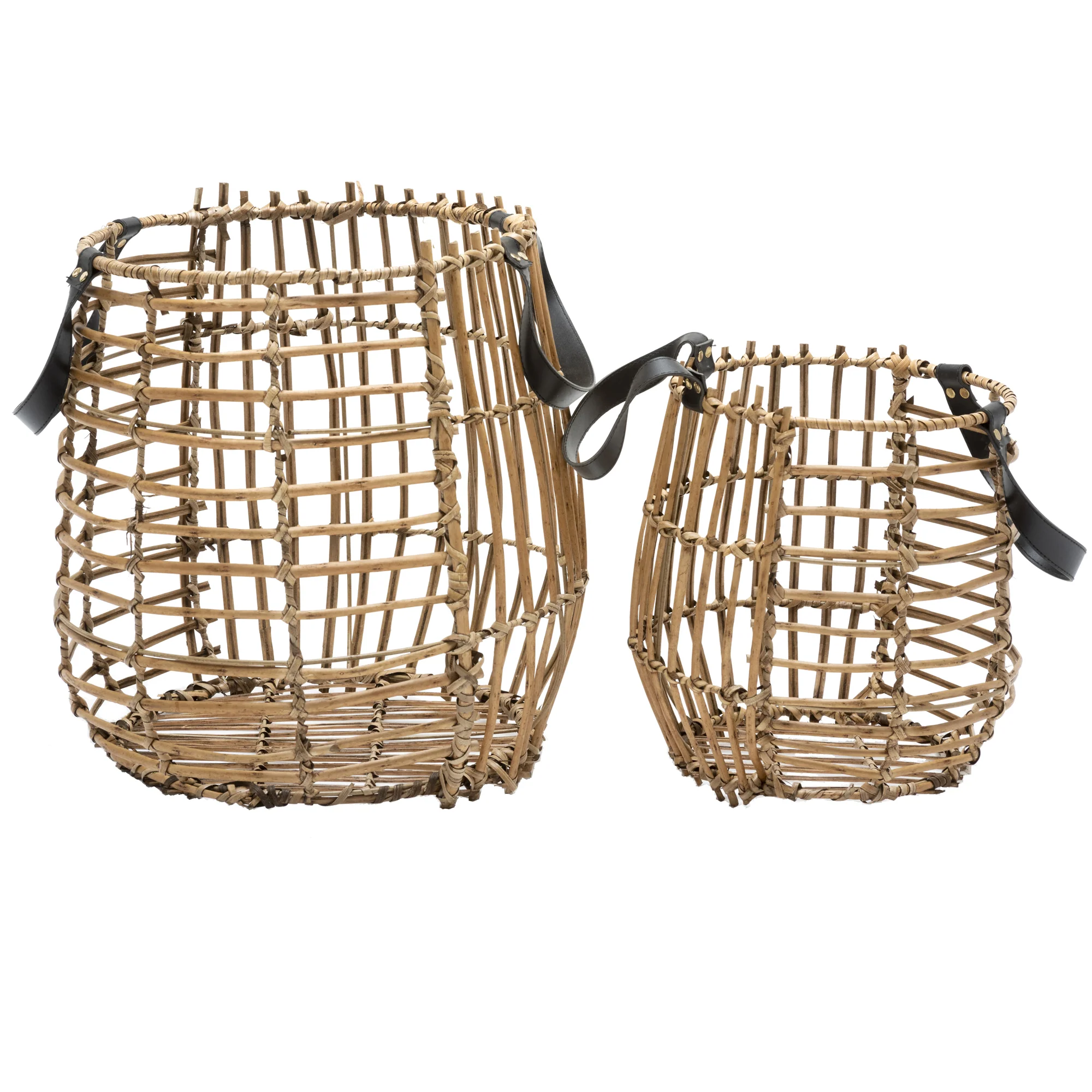 2 Piece Fex Willow Basket Set